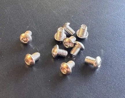 Bolts, Stainless Steel, 3/8" Length, Pack Of 10 1
